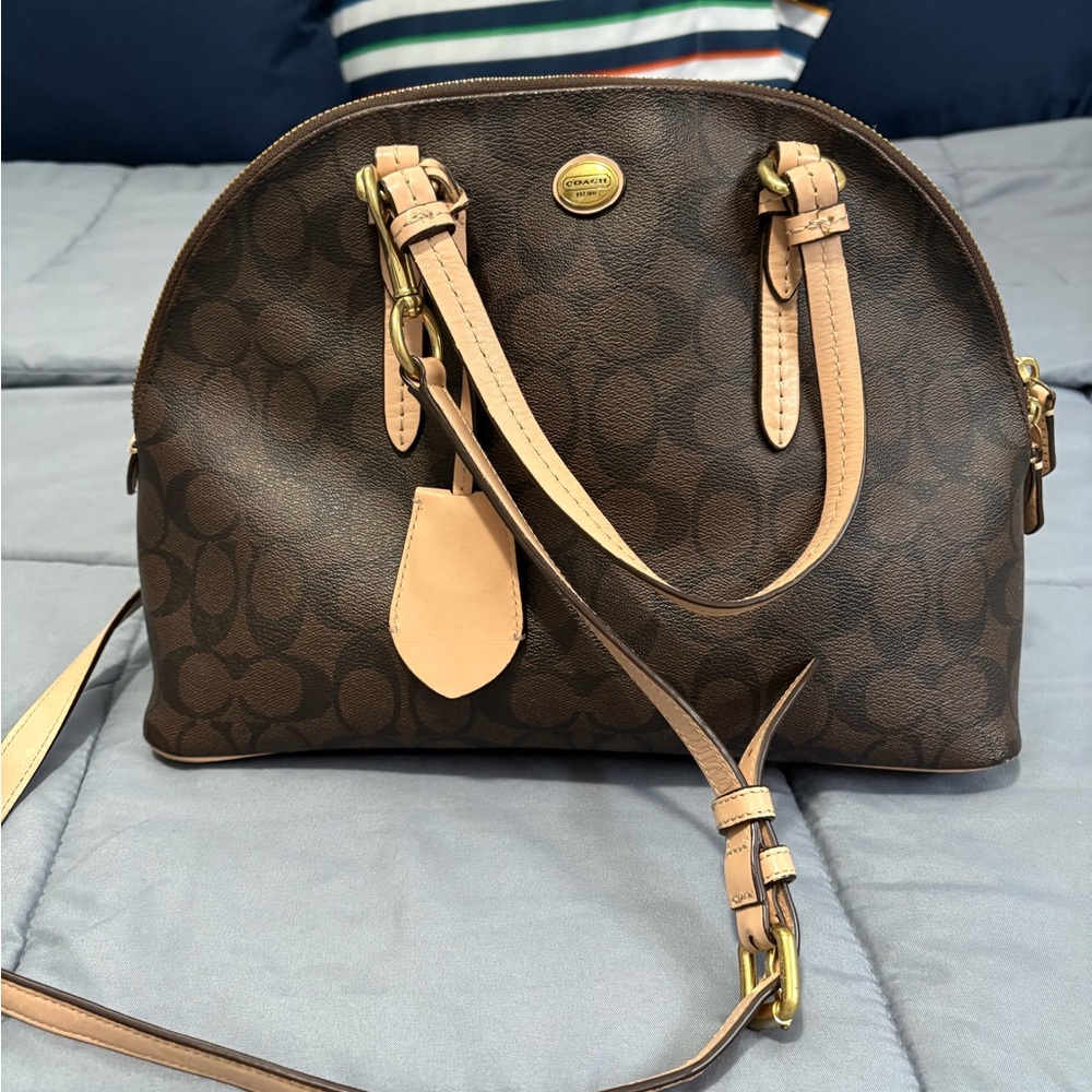 Coach Brown Signature Handbag